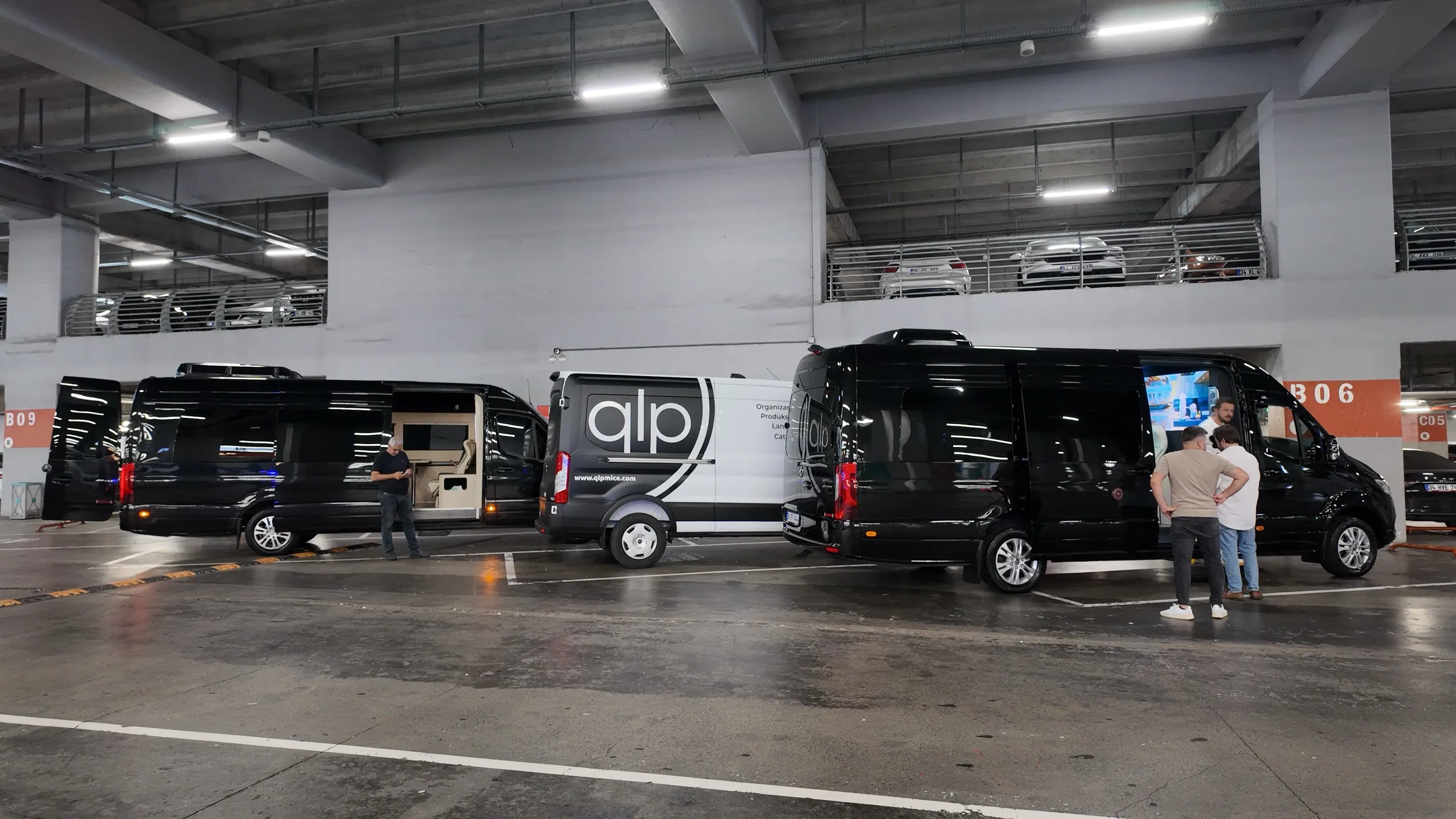 Otoparkta QLP araç filosu